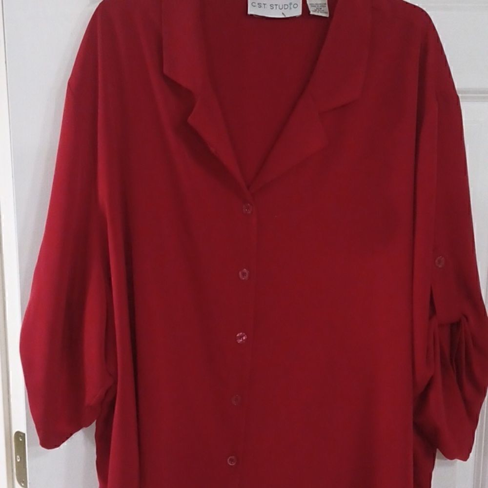 CST Studio Red Blouse - Picture 2 of 7